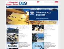 Tablet Screenshot of dus-cargo.com